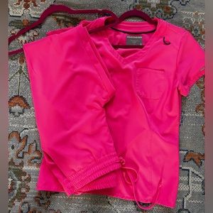 Hot Pink Sketchers Scrubs